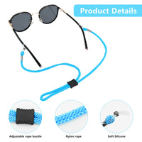 1 x Brand New Bekecidi 10pcs Glasses Strap, Thickened Sports Anti-Slip Glasses Strap, Sports Glasses Strap, Sports Glasses Strap, Non-Slip Anti-Lost Glasses Strap, Silicone Glasses Strap - RRP €27.6