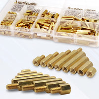 1 x RAW Customer Returns KUBOWAI 300pcs Brass Spacers M3 Hex Male-Female Screw Nut Assortment Kit Pillar Standoff Spacer for PCB Motherboard - RRP €19.15