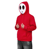 1 x Brand New Suffolly Shy Guy Costume Set, Carnival Costume Shy Guy Mask and Hoodie for Men Women, Carnival Costumes Anime Game Outfits Jumpman Cosplay for Carnival Halloween Women, M  - RRP €12.1