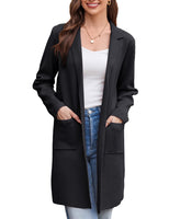 1 x RAW Customer Returns GRACE KARIN Women s Spring Coat Elegant Long Black Women s Coat Elegant Solid Color Black M - RRP €43.99