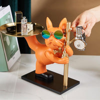 1 x RAW Customer Returns Asslye French Bulldog Figure, French Bulldog Key Bowl Key Storage Modern Sculpture Decoration for Hallway Living Room - RRP €40.33