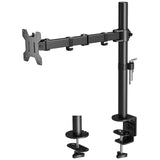 1 x RAW Customer Returns BONTEC Monitor Stand for 13-32 Inch LCD LED Screens, Desktop Monitor Arm for Monitor Screens up to 10 kg, Adjustable Height, 2 Mounting Options, VESA 75x75 100x100mm, Black - RRP €30.65