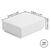 1 x RAW Customer Returns BELLE VOUS White Kraft Cardboard Jewelry Boxes Pack of 25 5.7 x 4.5 x 2.1 cm - Cardboard Gift Boxes with Cotton Insert for Necklaces, Earrings, Bracelets and Rings - RRP €14.72