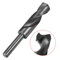 1 x RAW Customer Returns sourcing map 22.5mm Reduced Shank Drill Bit HSS 9341 Black Oxide with 1 2 Straight Shank - RRP €18.14