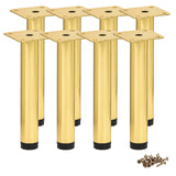 1 x RAW Customer Returns Btowin VCF 18cm Adjustable Furniture Feet, Pack of 8 Height Adjustable Metal Conical DIY Replacement Table Legs Support Feet for Sofa Couch Cabinet Bed Kitchen - RRP €22.18