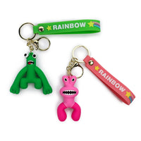 8 x Brand New Gxhong Rainbow Friends Keyring Silicone Keychain Rainbow Friends Figures Keyring for Keys, School Bag, Bag, Birthday Gift, 2 Pieces - RRP €163.2