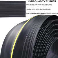 1 x RAW Customer Returns Garage door seal 3M universal threshold seal Weatherproof floor seal Rubber DIY seal replacement for garage doors perfect for keeping garages clean and dry - RRP €34.99