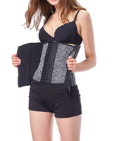 1 x Brand New Amazingjoys Women s Waist Trainer Weight Loss Corset Tummy Control Body Shaper Workout Shapewear Neoprene Sweat Belt for Women,Grey,M - RRP €24.0