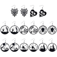 1 x Brand New SUNNYCLUE 1 Box 8 Pairs Halloween Earrings Halloween Earrings Fashionable Dangling Earrings Black Earring Sets Holiday Earrings For Women 2023 New Year Gifts Halloween Party Decoration Accessories - RRP €20.4