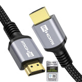 1 x RAW Customer Returns Anhuicco 4K 8K Certified HDMI 2.1 Cable 7.5 meters 48Gbps 10K 30Hz 8K 60Hz 4K 120Hz 2K 240Hz ALLM VRR G-SYNC Dobly ARC eARC HDR 10 HDCP 2.3 Support PS5 Xbox Soundbar Real 8K Fire TV - RRP €37.97