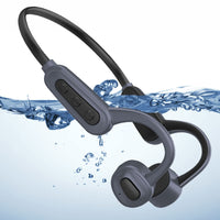 1 x RAW Customer Returns ESSONIO Bluetooth Headphones on Ear Sport Bone Conduction Headphones with 16GB Memory IPX8 Waterproof Diving Swimming Adjustable Size for Outdoor Activities Surfing Gym Gray  - RRP €259.99