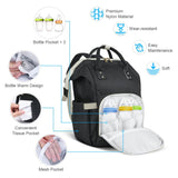 1 x RAW Customer Returns Vicloon Baby Diaper and Bottle Backpack Bag, Large Capacity Changing Backpack for Mom and Dad White  - RRP €18.66