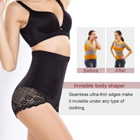 1 x Brand New CheChury Women s Shaper High Waist Slimming Figure Shaping Pants Bodice Shapewear Belly Effect Shaping Lace Prevent Thigh Friction - RRP €24.0