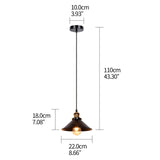 1 x RAW Customer Returns Newrays Pack of 3 Industrial Retro Black Iron Kitchen Restaurant Bar Balcony Hanging Pendant Light - RRP €39.98