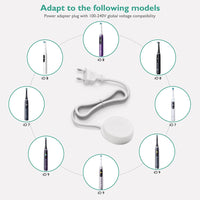 1 x RAW Customer Returns Electric Toothbrush Charging Station Compatible with Oral B IO Series 7 Series 8 Series 9, Magnetic Travel Charging Station for iO7 iO8 iO9 Model 3768 Power Adapter Plug - RRP €20.16