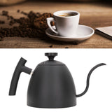 1 x RAW Customer Returns Gooseneck Coffee Kettle, Stainless Steel Gooseneck Coffee Pot, 800ml Capacity Black Gooseneck Stainless Steel Coffee Maker with Thermometer for Household Cafe - RRP €60.39