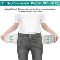 1 x RAW Customer Returns Semme Waist Warmer Belt Abdominal Support Warm Waist Trimmer Brace, Heat Therapy Wrap for Lumbar Pain Relief Back, Abdominal Warmer Band L 110 20 cm 43.3 7.8 in  - RRP €20.39