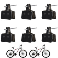 1 x Brand New Ytloospt Bicycle Brake Pads, 6 Pairs Disc Brake Pads, Semi-Metallic Wear-Resistant Resin Disc Brake Pads for Shimano M315.355.415.416.445.446.515.525.975.C50.C60.T615.T675.B01 B01S - RRP €36.0