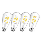 1 x RAW Customer Returns LED bulb E27 ST64, vintage bulb, 12 W, 6500 K, cool white, Extrastar Retro, Edison light bulb, vintage, antique, 1521 lm, equivalent to 120 W, 4 pieces - RRP €20.4