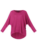 1 x RAW Customer Returns ZANZEA Women s Loose Asymmetrical Jumper Sweatshirt Pullover Blouse Tops Oversize Tops Rose XL - RRP €36.29