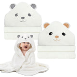 1 x Brand New Shengruili baby bath towel set, 70X140cm baby towel hood, hooded towel baby, toddler bath towels, baby towel, baby towel set, with cute ears for baby bathing - RRP €20.4