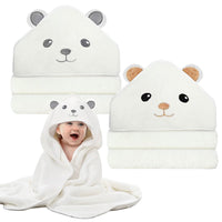 7 x Brand New Shengruili Hooded Baby Bath Towels, 140x70 cm Soft Baby Bathrobe Towel, Baby Bath Towels, Toddler Bath Towels for Children 0-3 Years, Soft and Super Absorbent - RRP €142.8