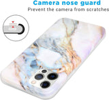 1 x Brand New Yiscase 2023 Marble Case Fit for iPhone 15 Pro Soft TPU Case IMD Marble Pattern Camera and Screen Protector Girls Women Cover Designed for iPhone 15 Pro 6.1 inch Purple White - RRP €21.6