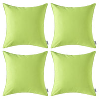 1 x RAW Customer Returns MIULEE Set of 4 waterproof cushion covers decorative cushion cover sofa cushion decorative couch cushion weatherproof cushion cover decorative cushion cover for sofa garden outdoor living room 45 x 45 cm green - RRP €23.99