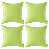 1 x RAW Customer Returns MIULEE Set of 4 waterproof cushion covers decorative cushion cover sofa cushion decorative couch cushion weatherproof cushion cover decorative cushion cover for sofa garden outdoor living room 45 x 45 cm green - RRP €23.99