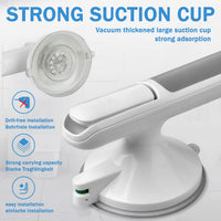 1 x RAW Customer Returns LORESJOY shower handle suction cup - plastic bathtub handle - no drilling - stand-up aid extra handle bar non-slip handgrip mobile grab bar portable bathtub handle - children and seniors - RRP €26.49