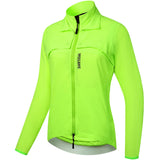 1 x RAW Customer Returns WOSAWE 2 in 1 Cycling Jacket Men Convertible Lightweight Cycling Vest Reflective Windbreaker, Women Green, Medium - RRP €46.99