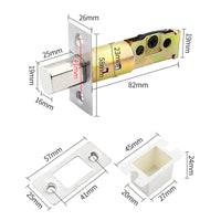 1 x RAW Customer Returns Home Door Single Cylinder Security Lock Deadbolt, Brass Stainless Steel, re-key to close the door - RRP €18.99