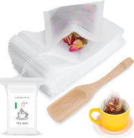 8 x Brand New MIVIDE 800pcs. Empty tea bags, filter bags, tea filter bags, disposable bags, sieve, small for loose tea, coffee, spices - RRP €163.2