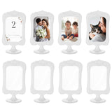 1 x RAW Customer Returns NUPTIO Picture Frame Photo Frame White Vintage Set of 8 10x15 cm Pictures Double-Sided Frame Photo Stand Table Wedding Living Room Standing Baby Christmas Holder Picture Stand Gift Plastic - RRP €23.75