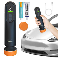 1 x RAW Customer Returns Mineup Polishing Machine, Car Polishing Machine, Eccentric Polishing Machine with 50 mm Polishing Pads, Cordless Car Polishing Machine Set, Polisher Cordless Polishing Machine for Car Care Waxing - RRP €29.99