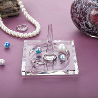 5 x Brand New H D Crystal Glass Ring Holder for Jewelry Heart Shaped Jewelry Storage Tray - RRP €102.0