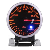 1 x RAW Customer Returns KSTE 2.5 inch 60mm 3.0 Bar Car Modification Turbo Boost Gauge Meter Pointer DC12V - RRP €37.69