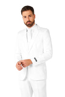 1 x RAW Customer Returns Suitmeister Party Costumes for Men - Solid Color Suit for Costumes for Carnival, Halloween Parties and Theme Parties - White - Size S - RRP €44.95