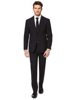 1 x RAW Customer Returns OppoSuits Men s Opposuits Solid Color Party Suits For Men Black Knight Full Suit Includes Pants, Jacket And Tie Men s Suit, Black Knight, 56 EU - RRP €99.99