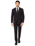 1 x RAW Customer Returns OppoSuits Men s Opposuits Solid Color Party Suits For Men Black Knight Full Suit Includes Pants, Jacket And Tie Men s Suit, Black Knight, 56 EU - RRP €99.99