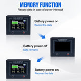 1 x RAW Customer Returns ECO-WORTHY Battery Monitor 200A 12V 24V 36V 48V, 3.5 Touchable Display Battery Monitor with Alarm, 10-100V Battery Tester for Motorhomes, Solar Systems - RRP €69.99