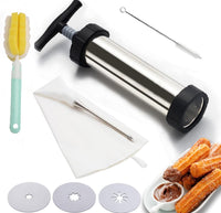 6 x RAW Customer Returns MUSLONG Churrera with 3 nozzles in different shapes, churrens for churros, piping bag with nozzles for different decorations, churros machine 5.6 x 21 cm - RRP €122.4