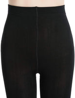 1 x RAW Customer Returns MANZI 2 pairs of women s classic black thermal warm fleece tights 400 denier XXL - RRP €19.99