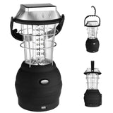 1 x RAW Customer Returns Odoland Camping Lamp Solar Lantern, 5 Modes Charging with Crank Dynamo, Solar Panel, USB Port, Car Adapter, Portable Work Lamp for Fishing, Hiking - RRP €19.99