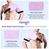 1 x RAW Customer Returns NEWGO shoulder ice gel pack shoulder bandage cooling pads cold hot compress with clamp for sports injuries, frozen shoulders, joint pain - RRP €29.99