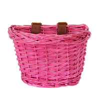 1 x Brand New EIRONA Children s Bicycle Handlebar Basket, Bicycle Basket Hanging Basket, Suitable for Boys and Girls, Children s Bicycle Accessories, Environmentally Friendly Handmade Rattan Basket, Pink - RRP €20.16