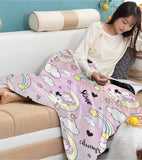 6 x Brand New PQCXXA Unicorn Blanket, Soft Flannel Soft Fleece Blanket for Girls Kids, Microfiber Fleece Blanket for Sofa, Bedroom, Travel Clouds, 150x200cm  - RRP €181.44