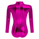 1 x RAW Customer Returns Women s Long Sleeve Dance Gymnastics Dancewear Gymnastics Dancewear Dark Purple S - RRP €24.0