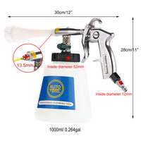 1 x RAW Customer Returns EXLECO Car Cleaning Gun High Pressure Interior Cleaner Washing Gun for 60L 6 9.2 Bar Compressed Air Cleaner Interior Washing Gun Spray Gun with Nozzle Towels Gloves for Dashboard Leather Seats - RRP €35.9