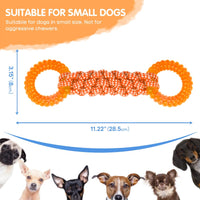 1 x Brand New COMFPET-US-Dog Tug Toy Rings Orange - RRP €20.4